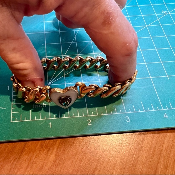 SOLD Vintage Sweetheart Bracelet B&N Bugnee & Niles Gold Filled Mother of Pearl - Picture 13 of 15